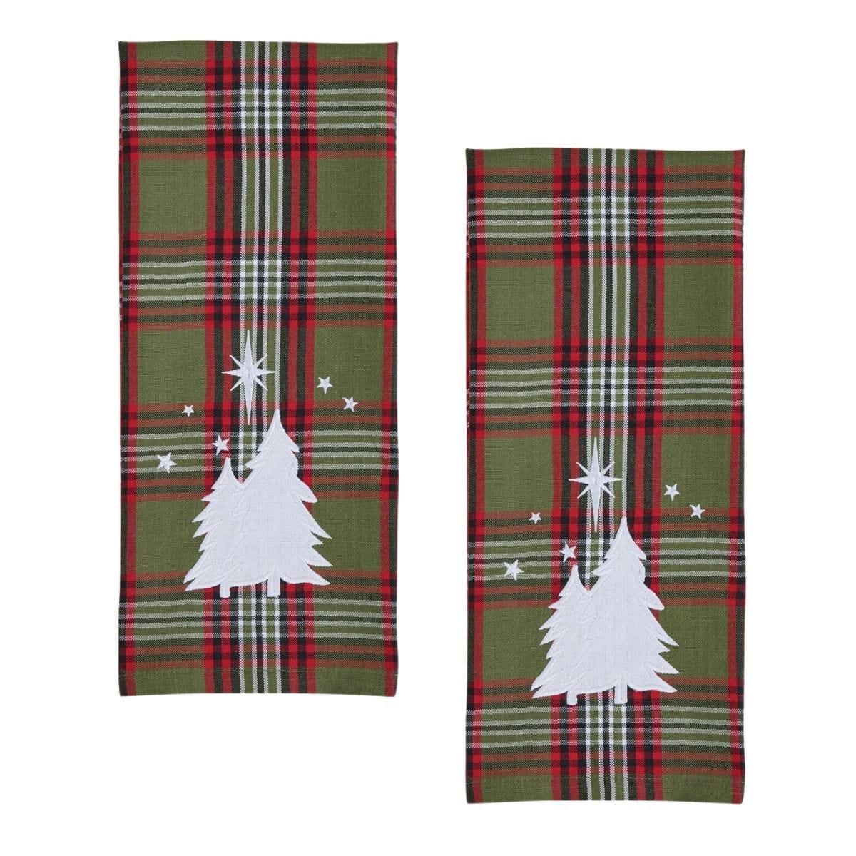 North Star Plaid Decorative Towel Set of 2