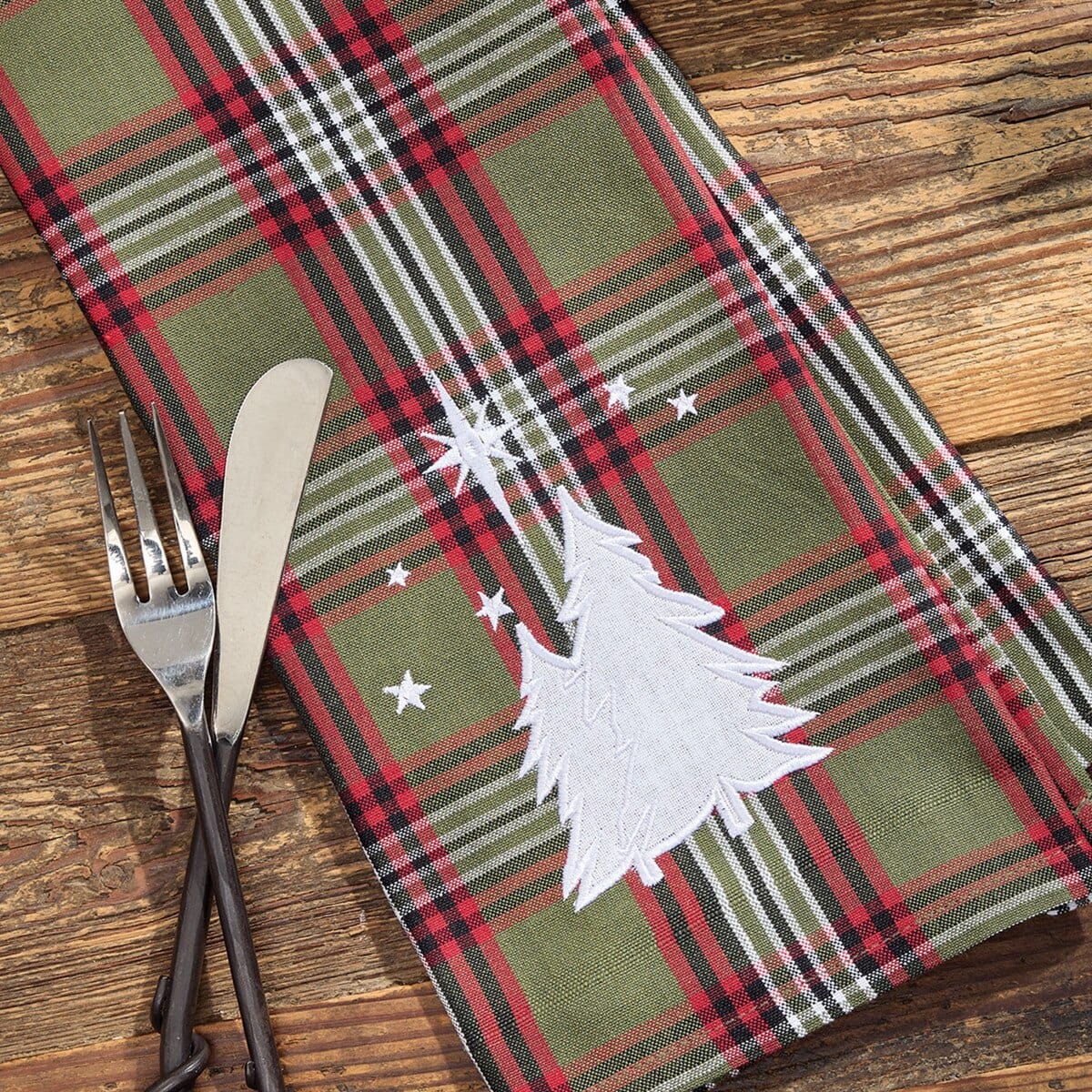 North Star Plaid Decorative Towel Set of 2