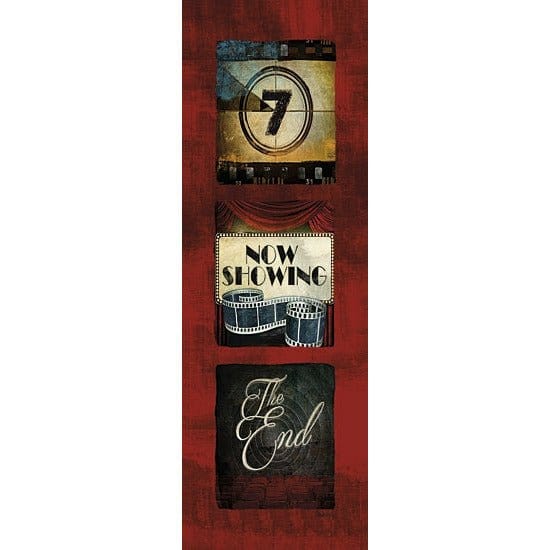 Penny Lane Publishing Now Showing Movie Tryptic By Mollie B Right Art Print - 6 X 18
