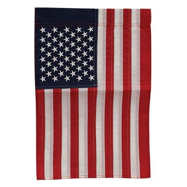 Nylon Embroidered American 50 Stars Garden Flag-CWI Gifts-The Village Merchant