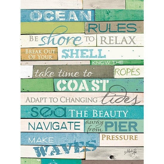 Ocean Rules By Marla Rae Art Print - 12 X 16-Penny Lane Publishing-The Village Merchant