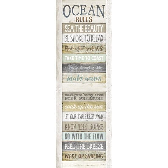 Ocean Rules By Marla Rae Art Print - 8 X 24-Penny Lane Publishing-The Village Merchant