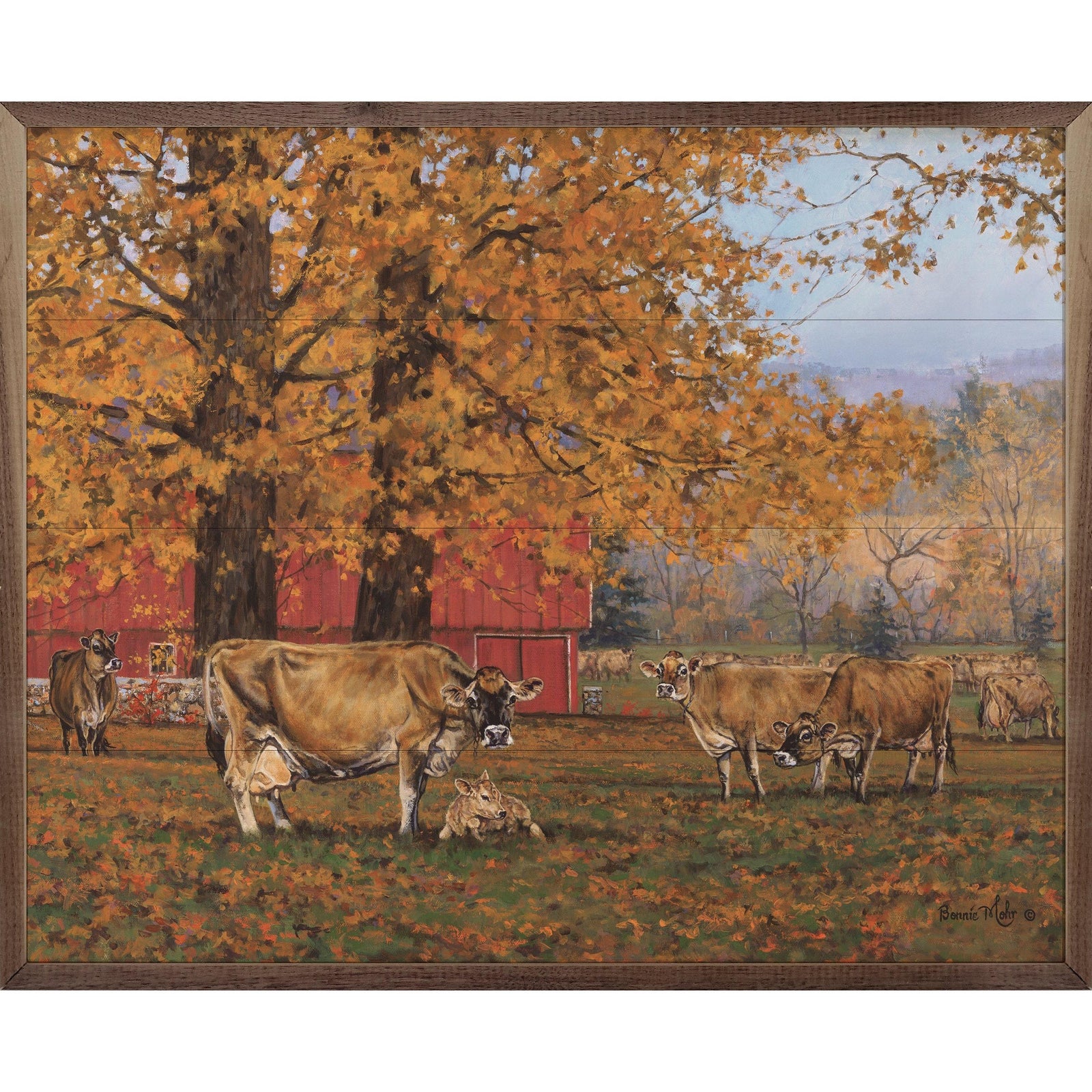 Kendrick Home Walnut Frames 10x8 October Blessings By Bonnie Mohr