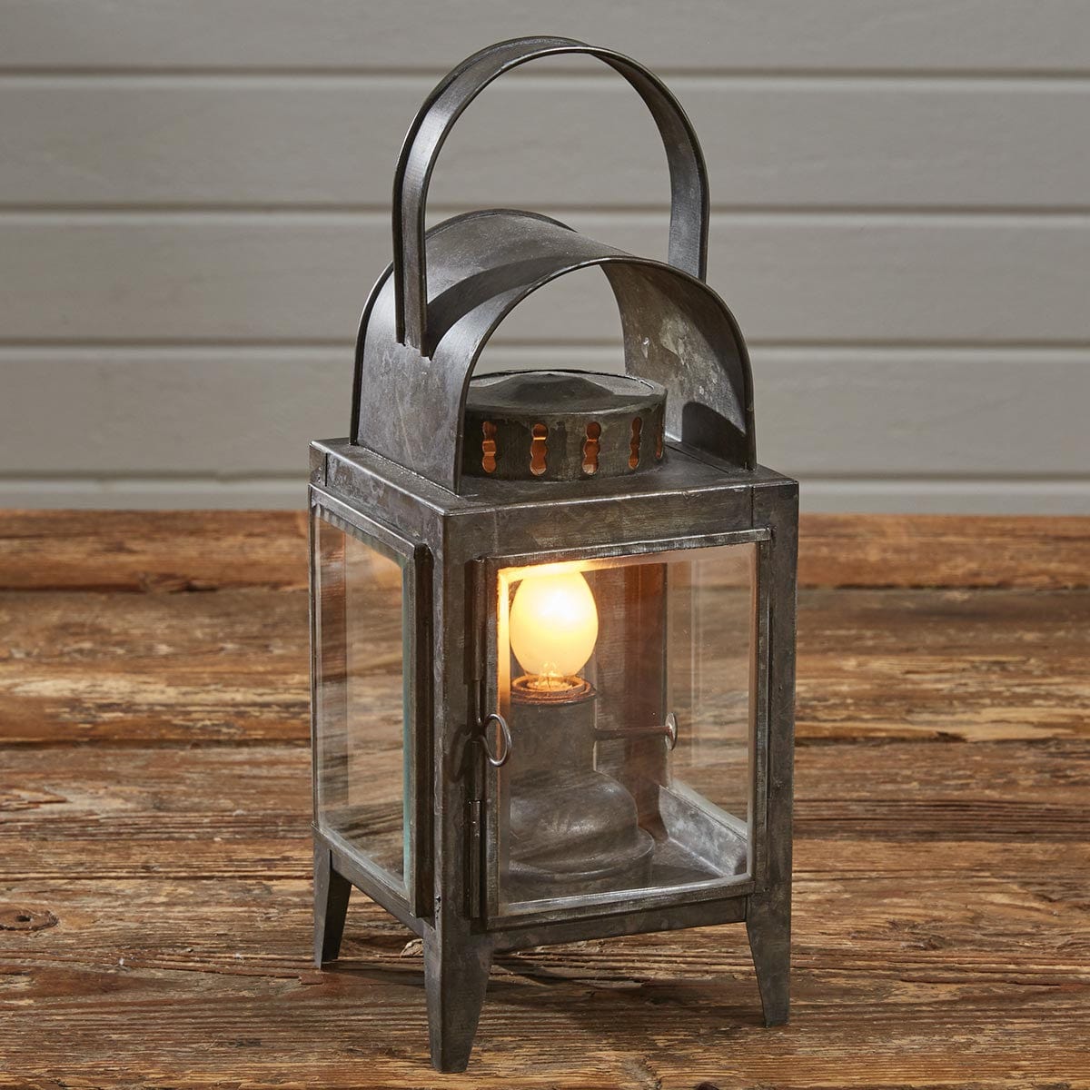 Faux Oil Lantern Accent Table Lamp
