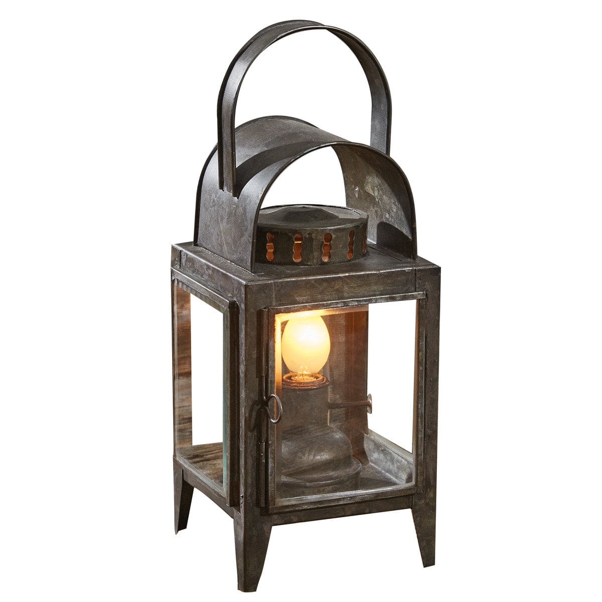 Faux Oil Lantern Accent Table Lamp