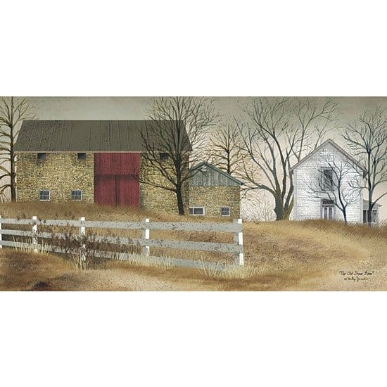 Penny Lane Publishing Old Stone Barn By Billy Jacobs Art Print - 9 X 18