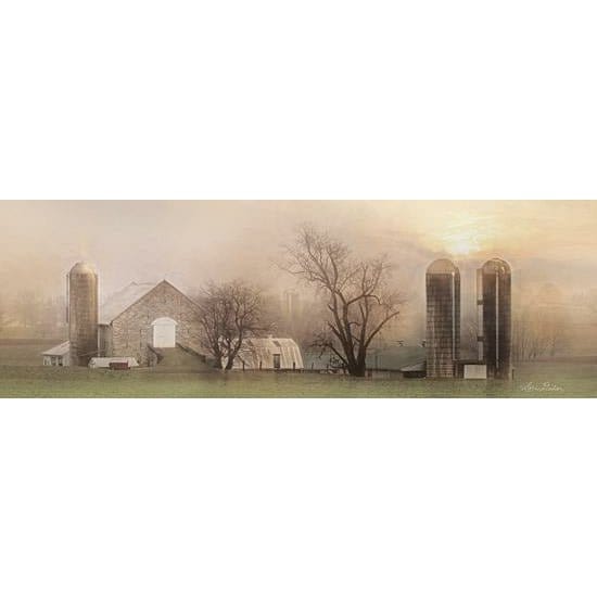 Penny Lane Publishing Old Stone Barn By Lori Deiter Art Print - 6 X 18