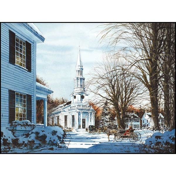 On The Common By John Rossini Art Print - 12 X 16-Penny Lane Publishing-The Village Merchant