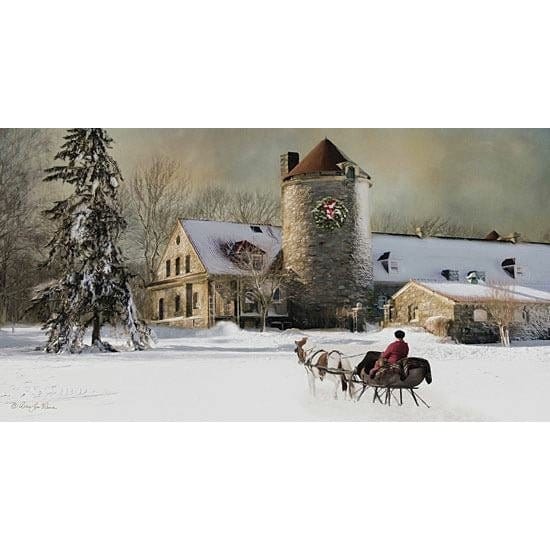 One Horse Open Sleigh By Robin-Lee Vieira Art Print - 16 X 30-Penny Lane Publishing-The Village Merchant