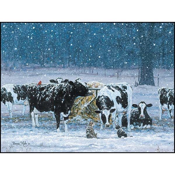 One Snowy Night By Bonnie Mohr Art Print - 12 X 16-Penny Lane Publishing-The Village Merchant