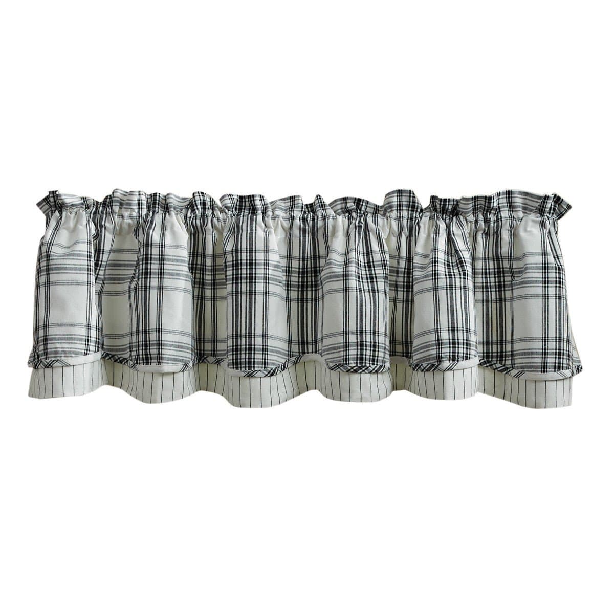 Onyx & Ivory Layered Valance Lined-Park Designs-The Village Merchant