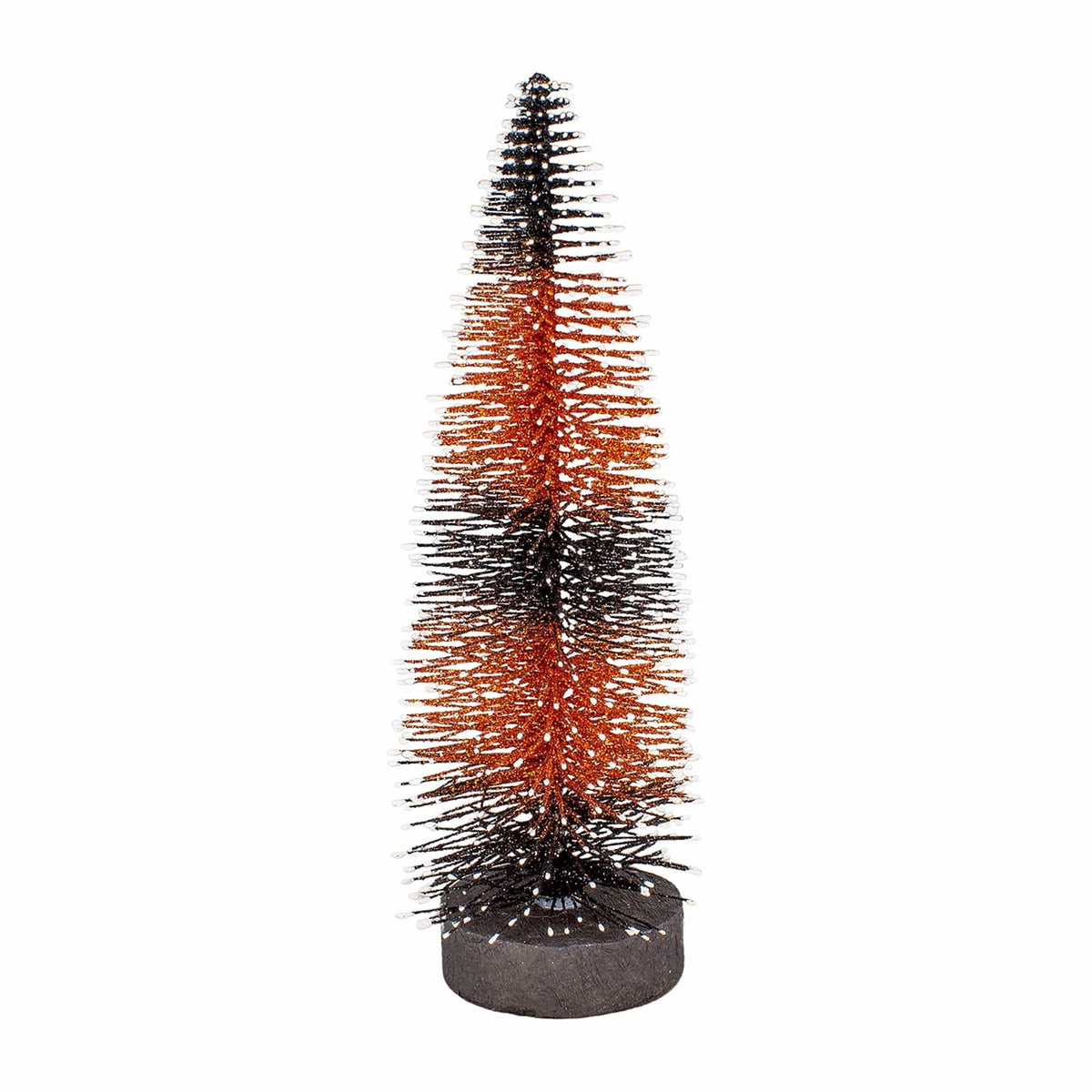 Orange &amp; Black Bottle Brush Trees Available in 10&quot; or 8&quot; High