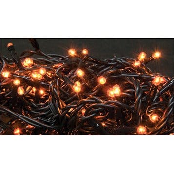 Orange Bulbs - Black Cord 20 Count Set Light String / Set - Teeny Rice Bulbs-Craft Wholesalers-The Village Merchant