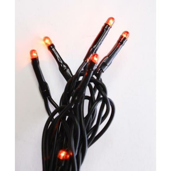 Orange Bulbs - Black Cord 50 Count Set Light String / Set - Teeny Rice Bulbs-Craft Wholesalers-The Village Merchant