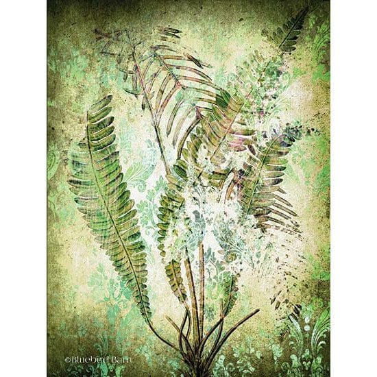 Penny Lane Publishing Organic Greenery In Damask II By Bluebird Barn Art Print - 12 X 16