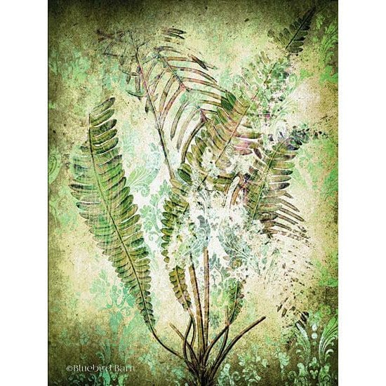 Organic Greenery In Damask II By Bluebird Barn Art Print - 12 X 16-Penny Lane Publishing-The Village Merchant