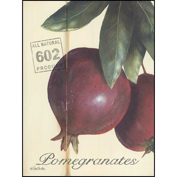 Organic Pomegrantes By Pam Britton Art Print - 12 X 16-Penny Lane Publishing-The Village Merchant