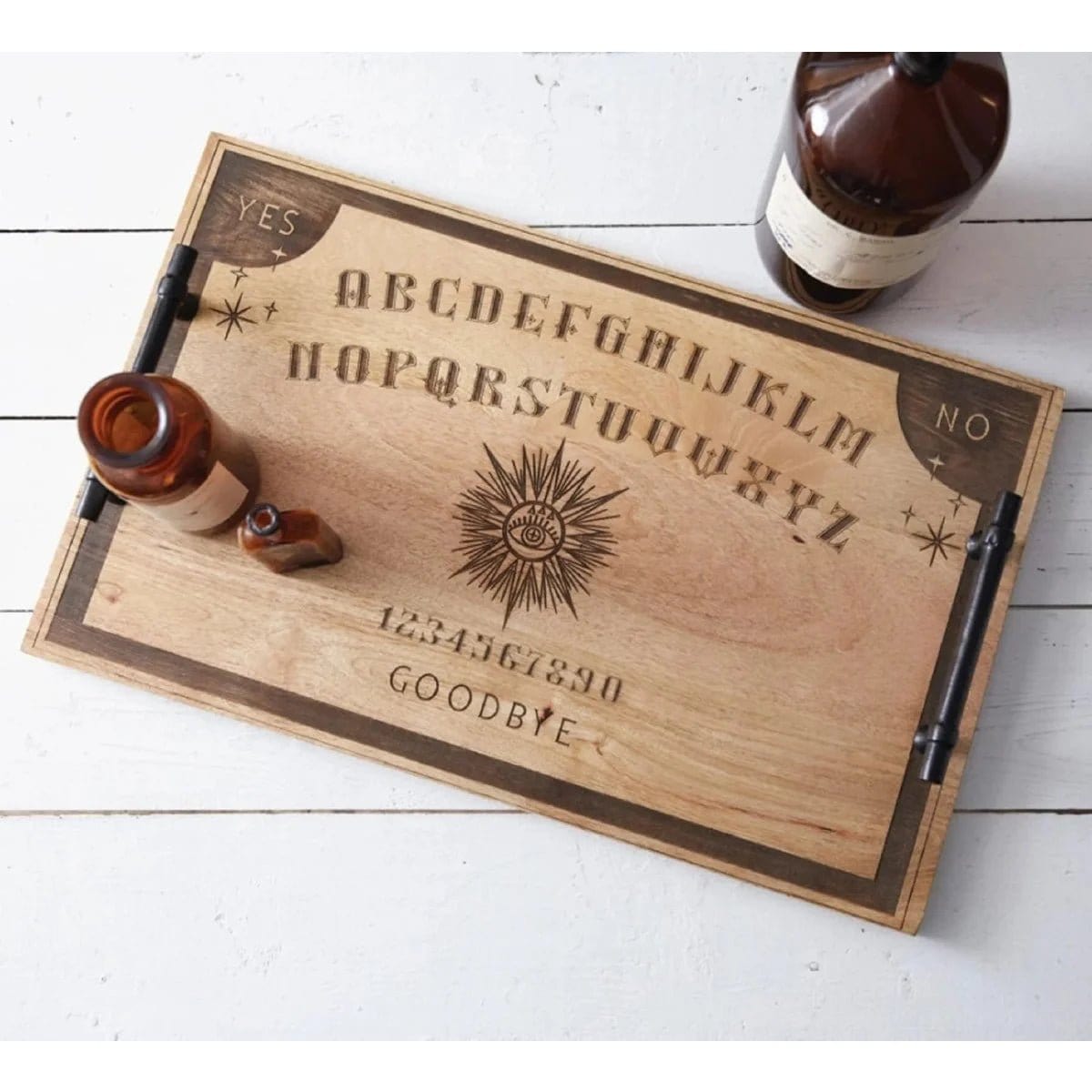 Ouija Board Engraved Wood Serving Tray-CTW Home-The Village Merchant