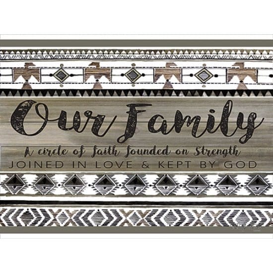 Penny Lane Publishing Our Family By Cindy Jacobs Art Print - 12 X 16
