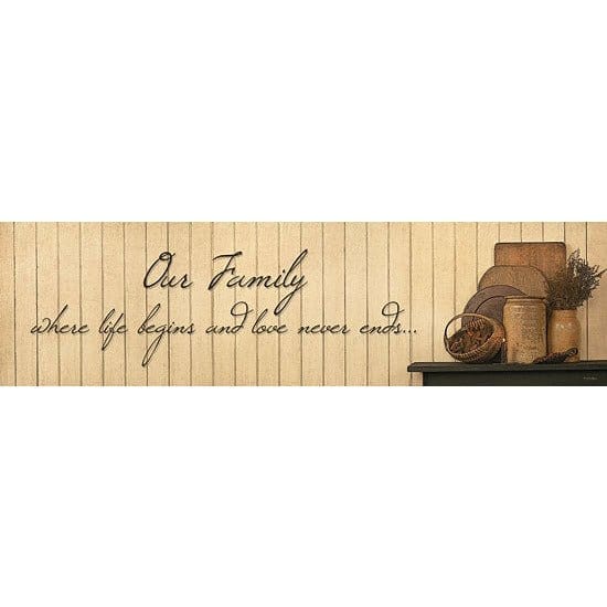 Our Family By Susie Boyer Art Print - 8 X 30-Penny Lane Publishing-The Village Merchant