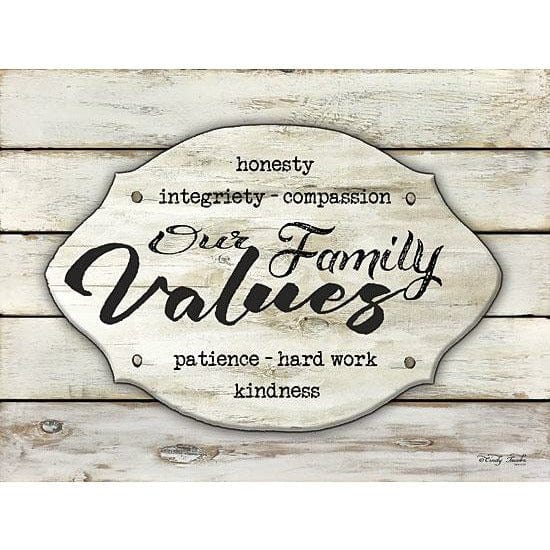 Our Family Values By Cindy Jacobs Art Print - 12 X 16-Penny Lane Publishing-The Village Merchant