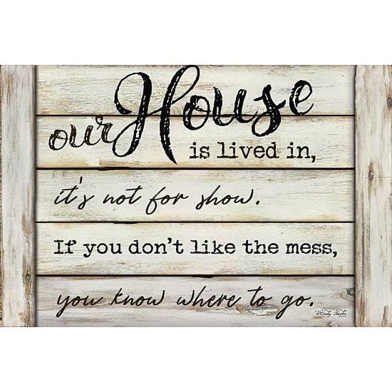 Penny Lane Publishing Our House Is Lived In By Cindy Jacobs Art Print - 12 X 18