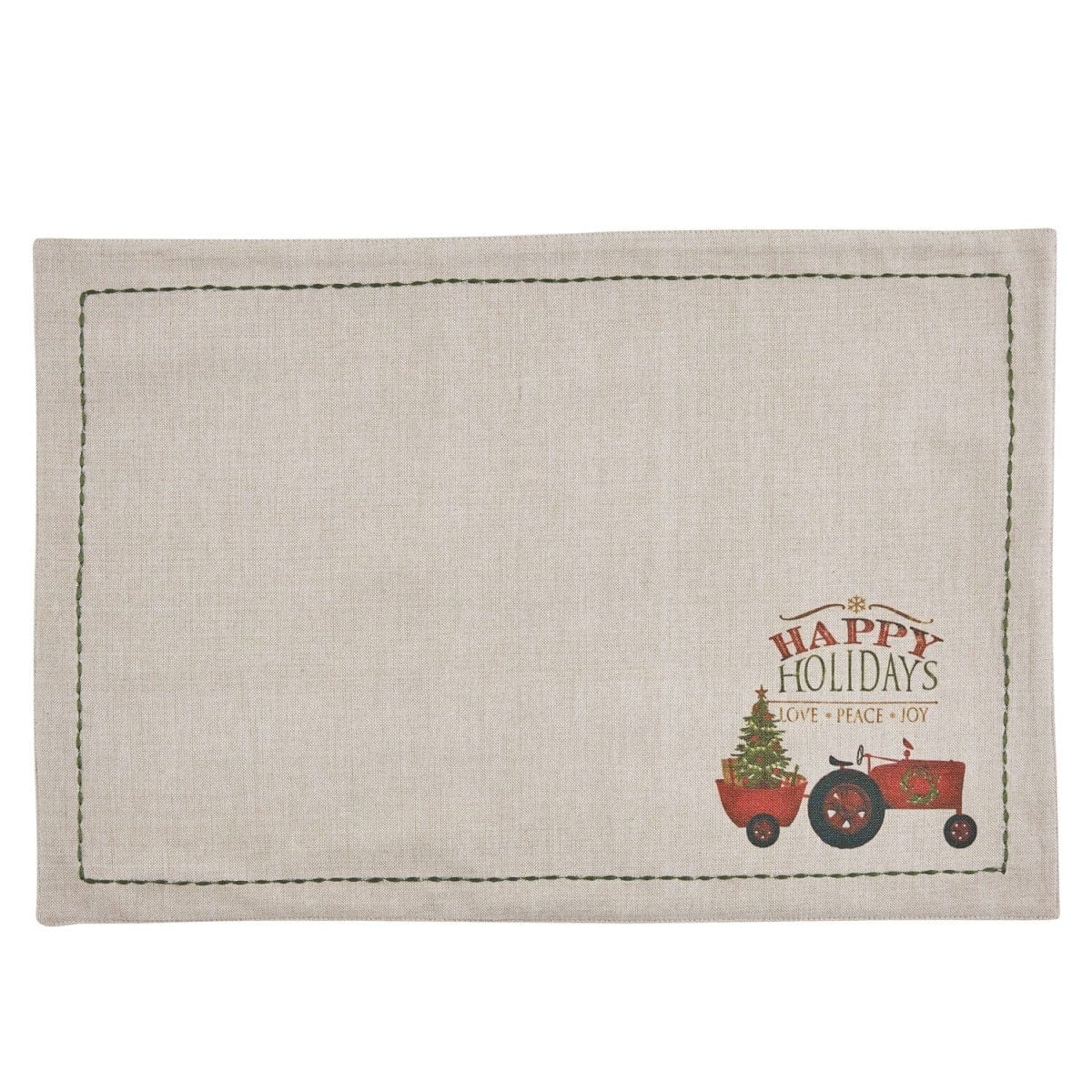 Over the River Printed Tractor Placemat-Park Designs-The Village Merchant