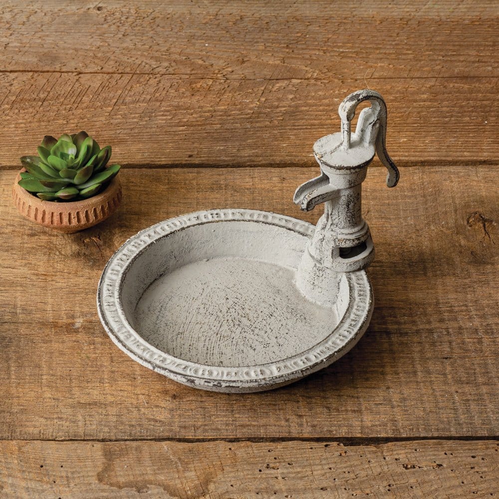 Painted Cast Iron Water Pump Soap Dish-CTW Home-The Village Merchant