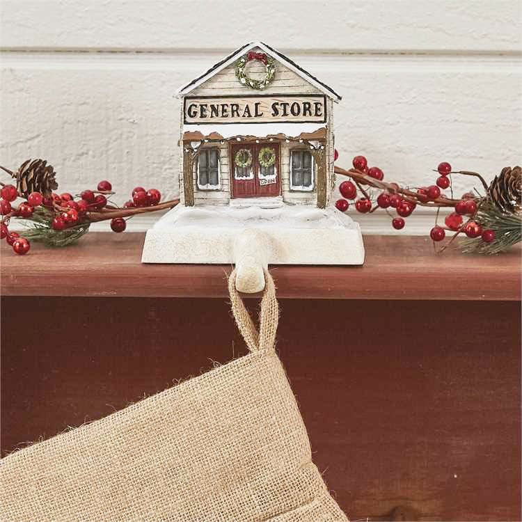 Painted Metal General Store Stocking Holder-Park Designs-The Village Merchant