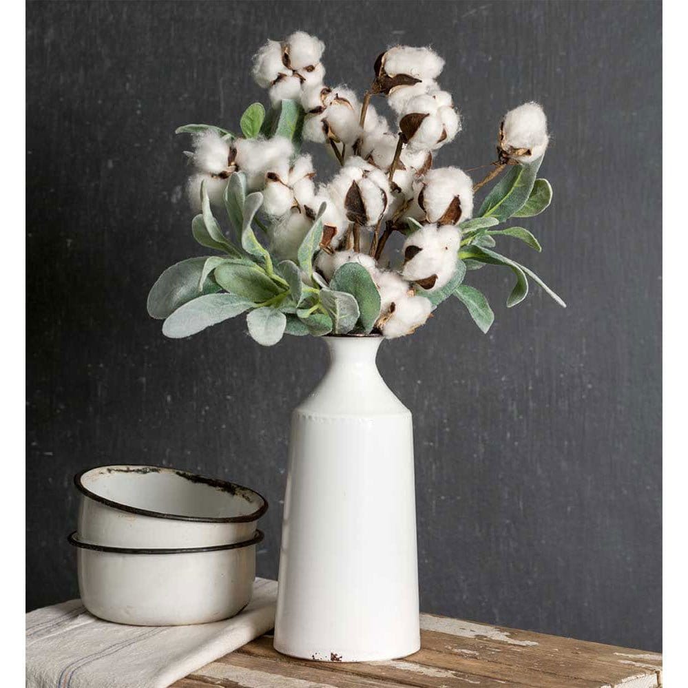 Painted Metal Milk Bottle Vase-CTW Home-The Village Merchant