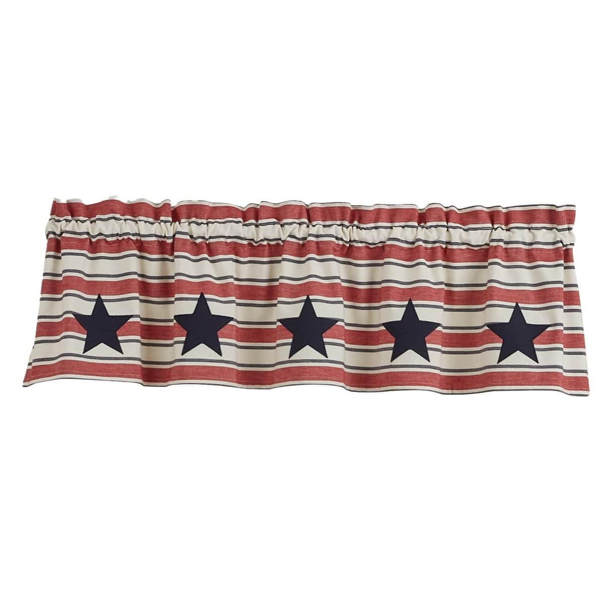 Patch Stars And Stripes Valance Lined-Park Designs-The Village Merchant