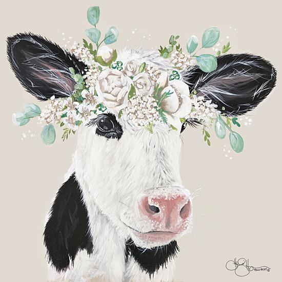 Penny Lane Publishing Patience The Cow By Hollihocks Art Art Print - 12 X 12