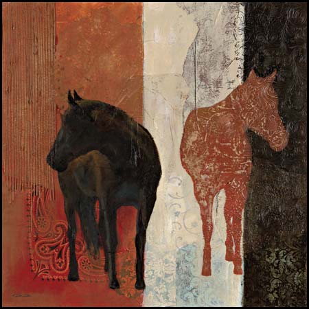 Patterned Horse I V By Dee Dee Reynolds Art Print - 12 X 12-Penny Lane Publishing-The Village Merchant