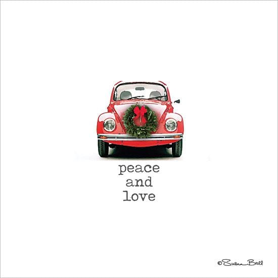 Peace And Love Christmas By Susan Ball Art Print - 12 X 12-Penny Lane Publishing-The Village Merchant