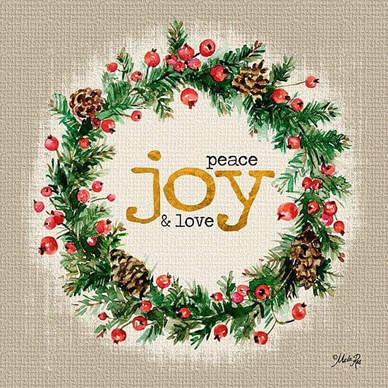 Peace, Joy &amp; Love By Marla Rae Art Print - 12 X 12-Penny Lane Publishing-The Village Merchant