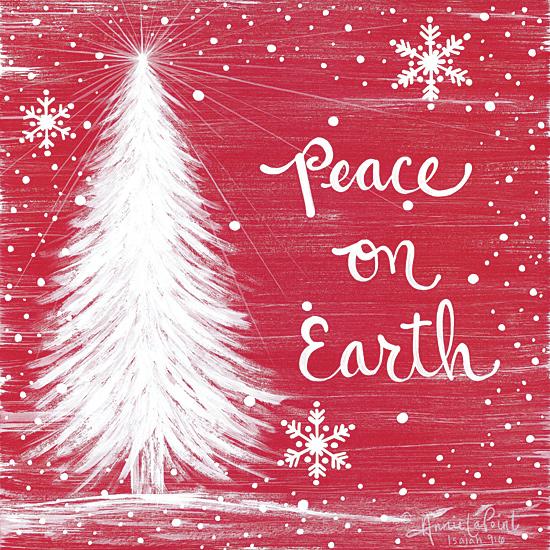 Penny Lane Publishing Peace On Earth Trees By Annie La Point Art Print - 12 X 12