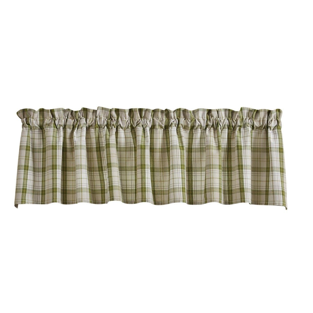 Peaceful Cottage Plaid Valance Unlined-Park Designs-The Village Merchant