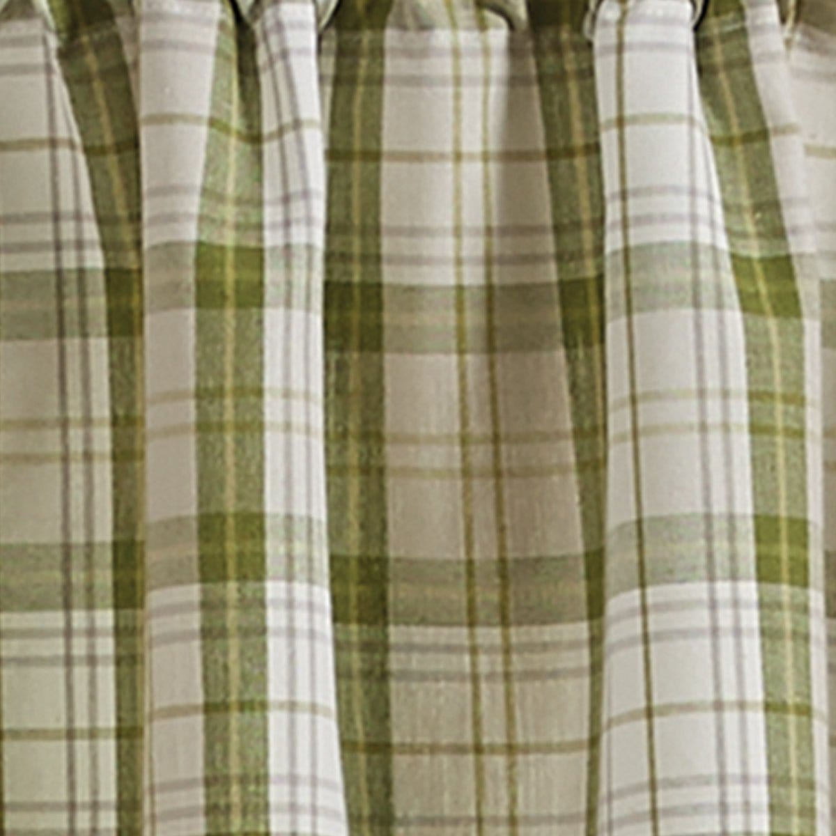 Peaceful Cottage Plaid Valance Unlined-Park Designs-The Village Merchant