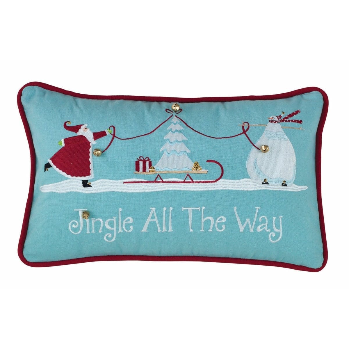 Peppermint Candy Jingle All The Way Pillow 12" x 20"-Park Designs-The Village Merchant