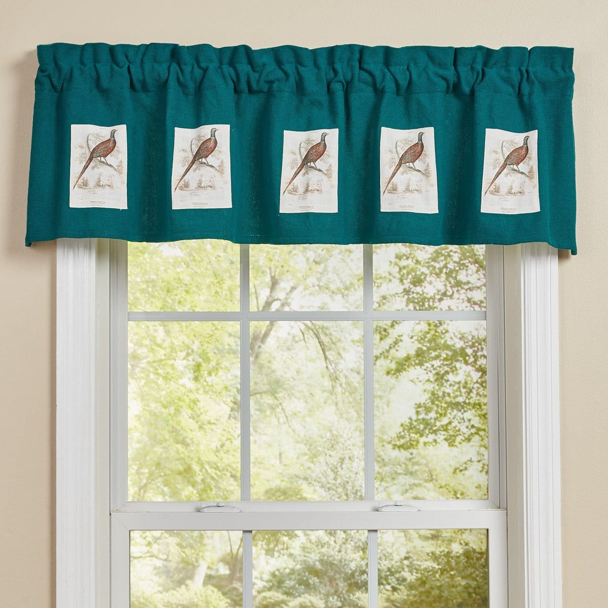 Pheasant Run Patch Valance Lined-Park Designs-The Village Merchant