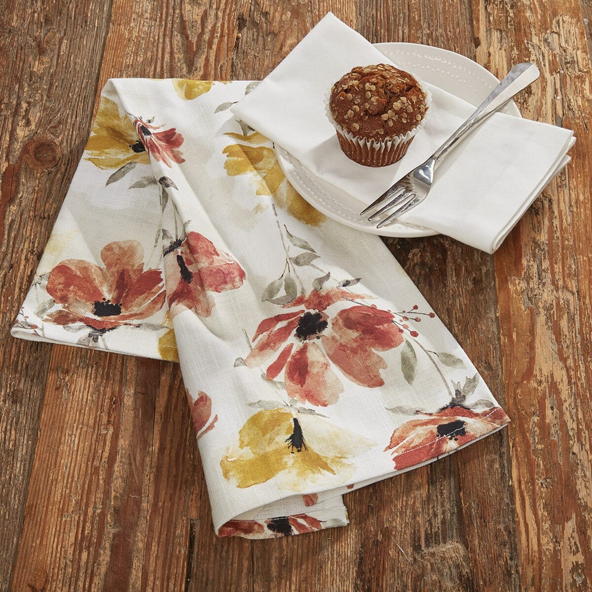 Phoenix Floral Dishtowel