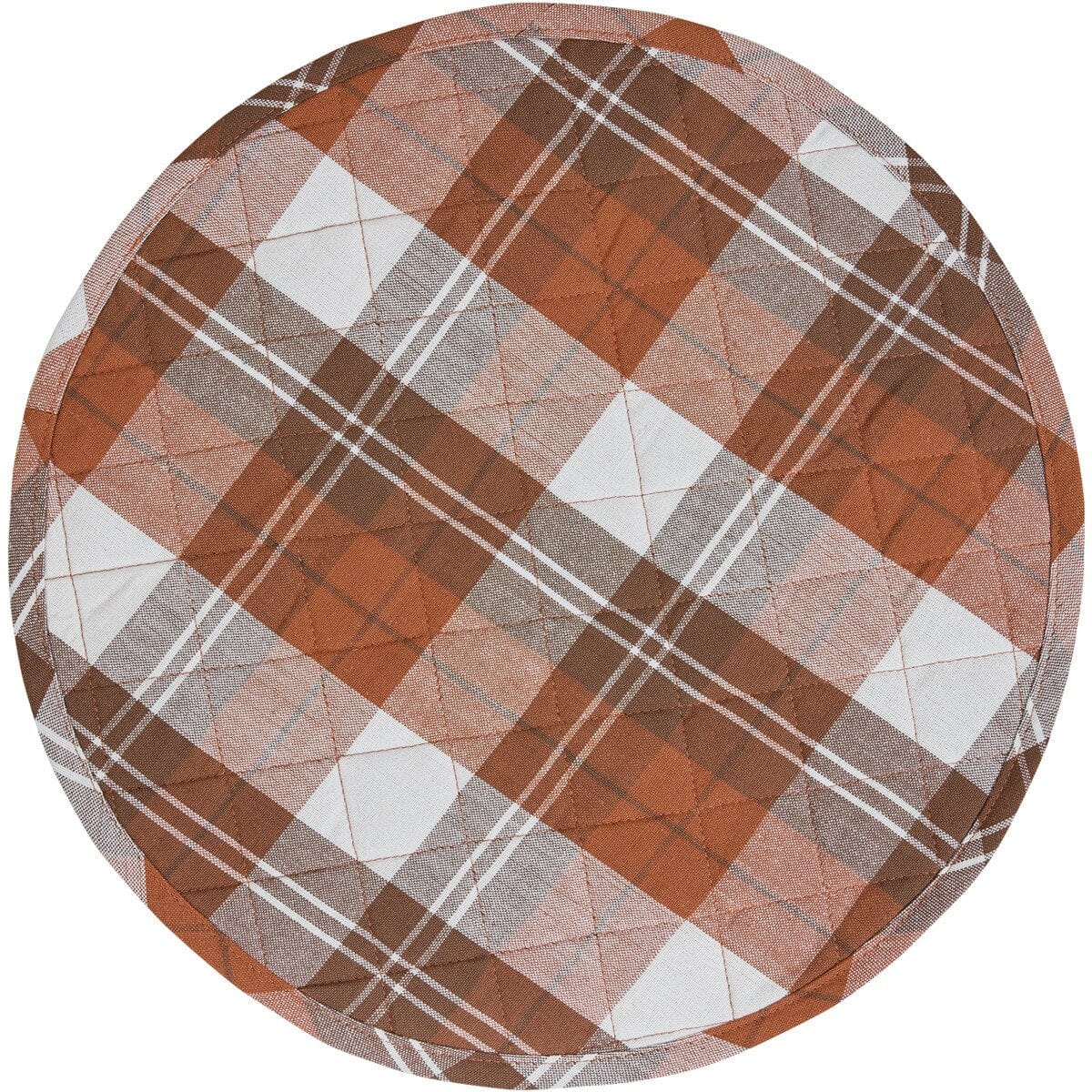 Pick Your Own Plaid & Quilted Placemat Round Set of 2