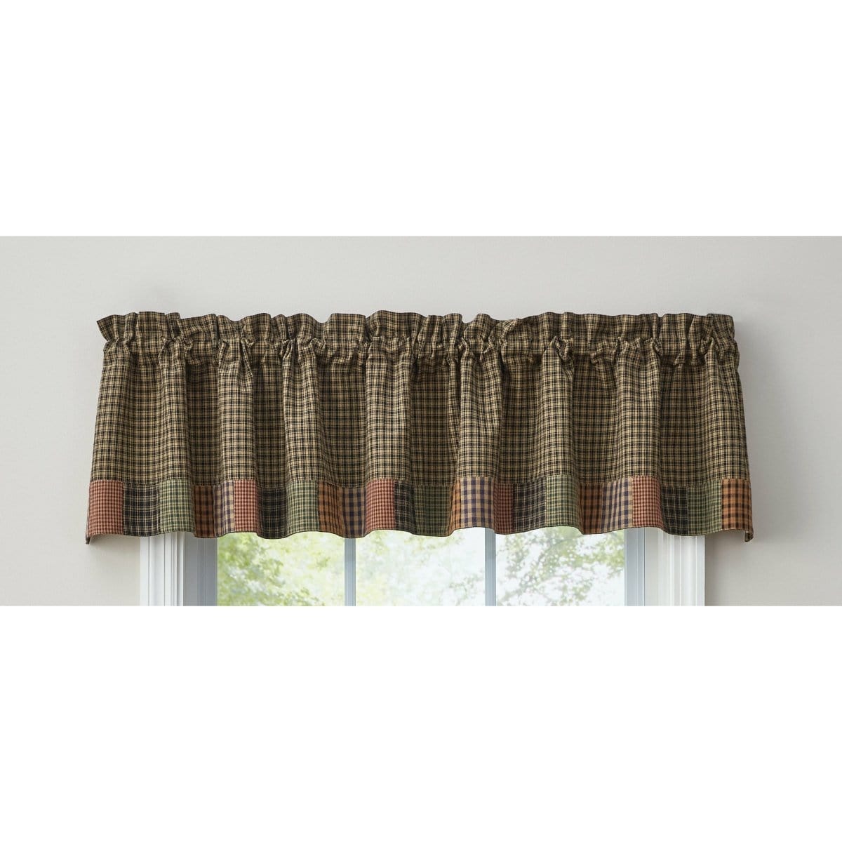 Pieced Star Border valance Lined-Park Designs-The Village Merchant