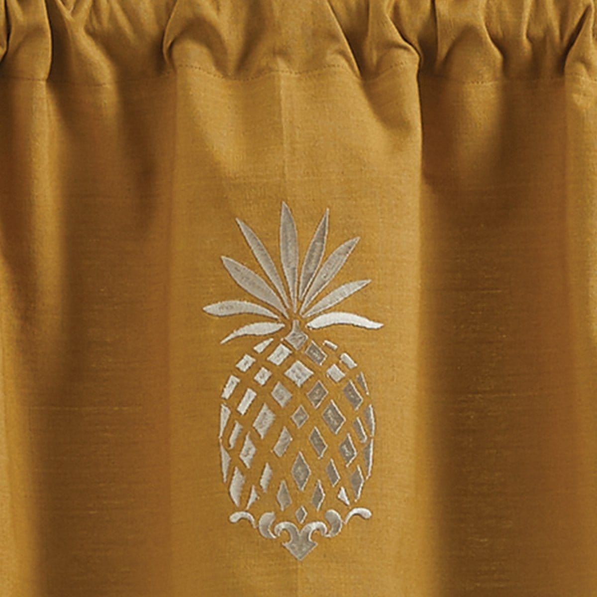 Pineapple Embroidered Valance Lined-Park Designs-The Village Merchant