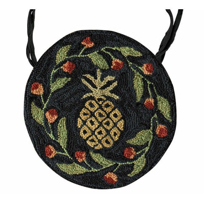 Park Designs Pineapple Hooked Chair Pad Round