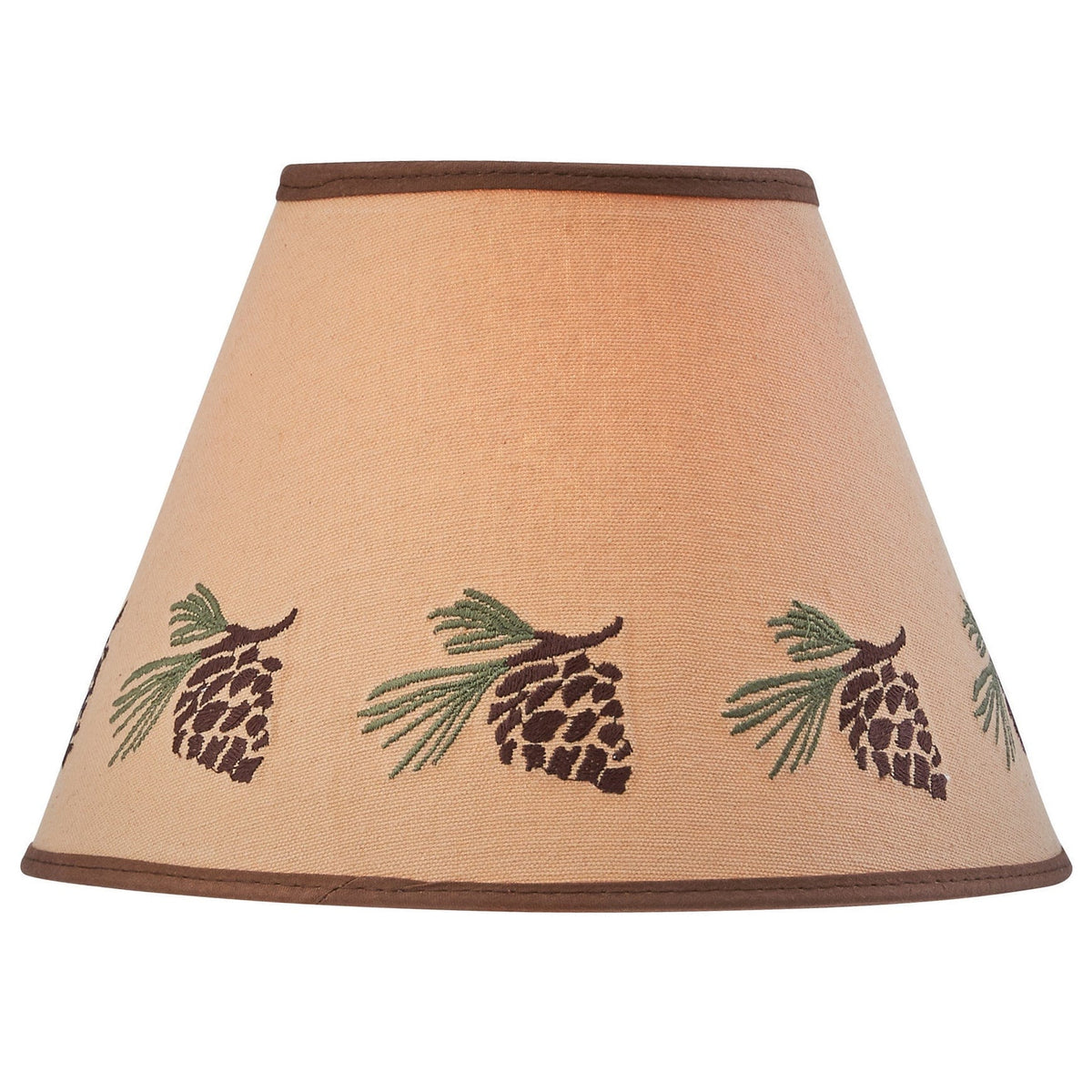 Pinecone Embroidered Lamp Shade - 2 Sizes