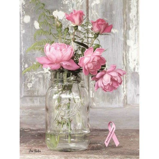 Pink Roses For Breast Cancer Awareness By Lori Deiter Art Print - 12 X 16-Penny Lane Publishing-The Village Merchant