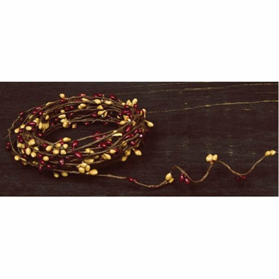 Pip Berry - Burgundy & Old Gold String Garland 18 Foot-Craft Wholesalers-The Village Merchant