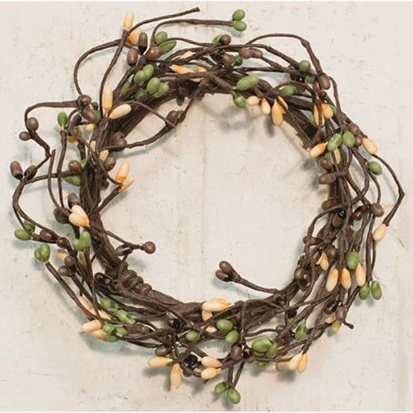 Pip Berry - Coffee Bean Candle Ring / Wreath 3.5" Inner Diameter-Craft Wholesalers-The Village Merchant