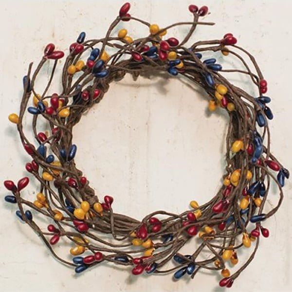Pip Berry - Colonial Mix Candle Ring / Wreath 3.5" Inner Diameter-Craft Wholesalers-The Village Merchant